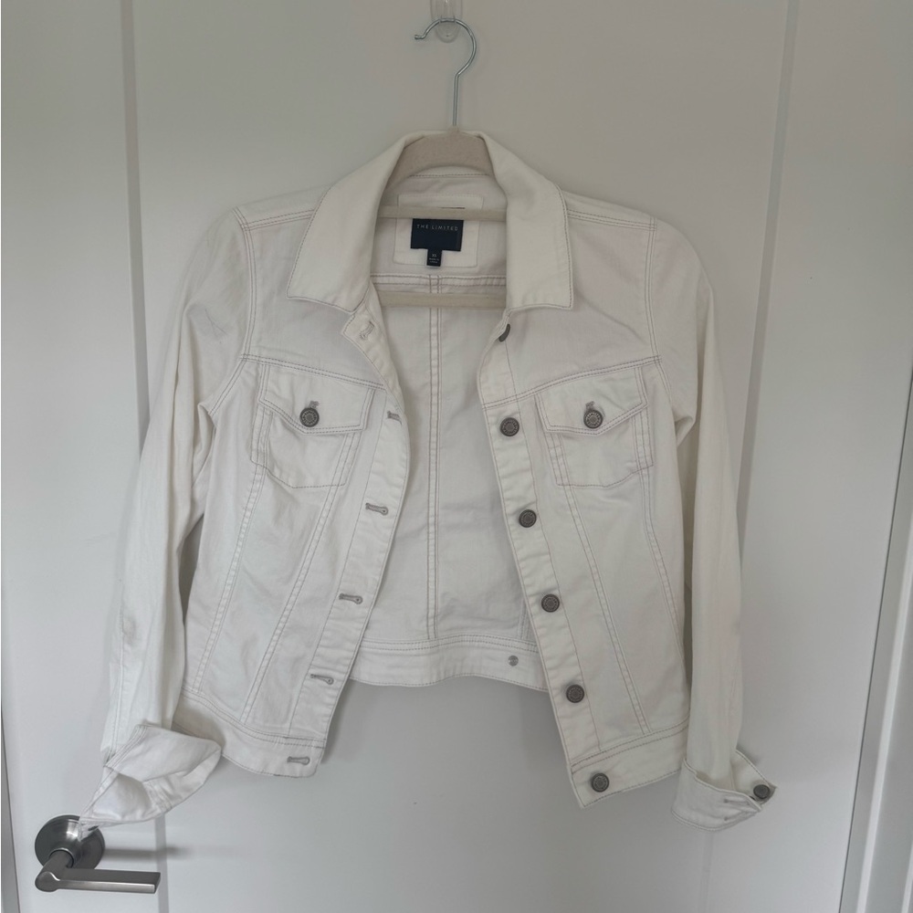 The Limited women’s White Denim Jacket